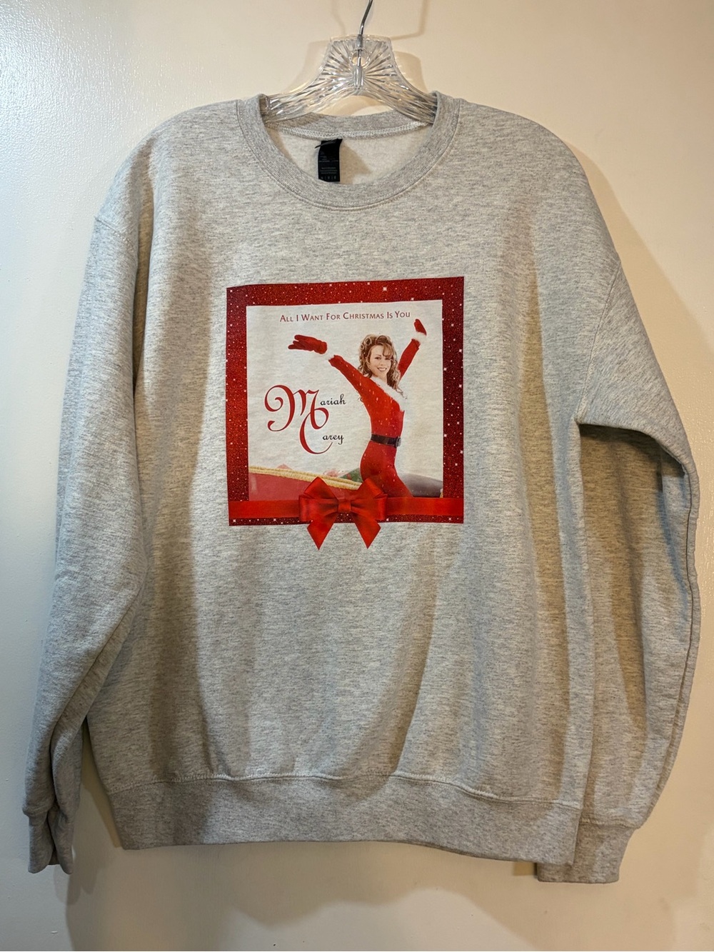 Gildan Mariah Carey Christmas Sweatshirt Adult Sz Medium